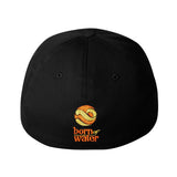 Scuba Diving Hat: Jellyfish Flexfit Cap - Orange/Yellow - Back