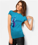 Free Yourself: Freediving Shirt - Turquoise - Model