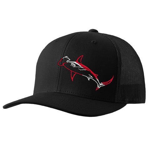 Hammerhead Shark Scuba Diving Trucker Cap - Front