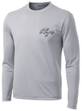 Spearfishing Shirt - Performance Long Sleeve: Skull & Spearguns - Front