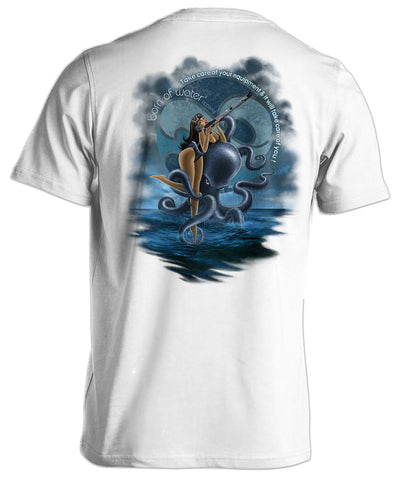 Spearfishing Shirt: Spearo Pinup Girl - Back