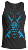 Suns Out Guns Out: Spearfishing Tank Top - Navy